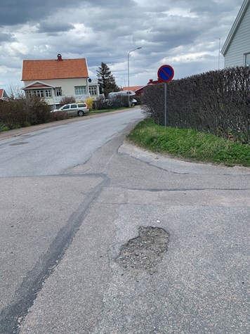 Inget övergångställe villagata, 30 km/h