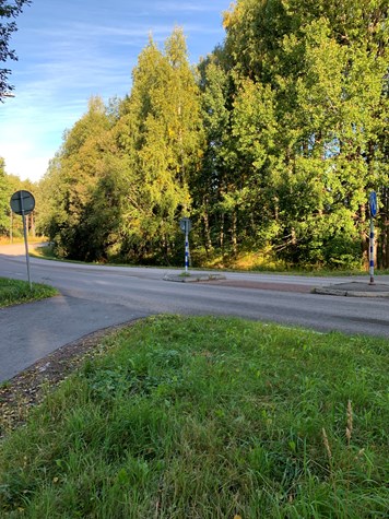 Inget övergångställe villagata, 50 km/h